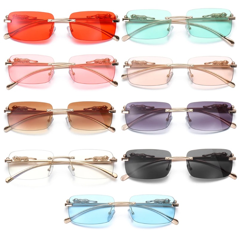 Rimless Square Sunglasses Wome - Luxury Lifestyle Store ulasan dan harga